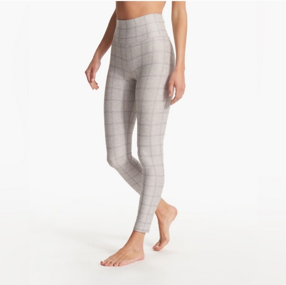 Vuori Clean ElevationLegging 7/8 4Heather Windowpane Small - Picture 2 of 8